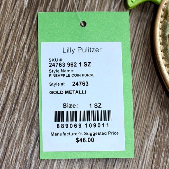 Lilly Pulitzer Pineapple Coin Purse NWT - Picture 8 of 8